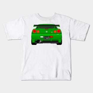 GTR R34 GREEN Kids T-Shirt